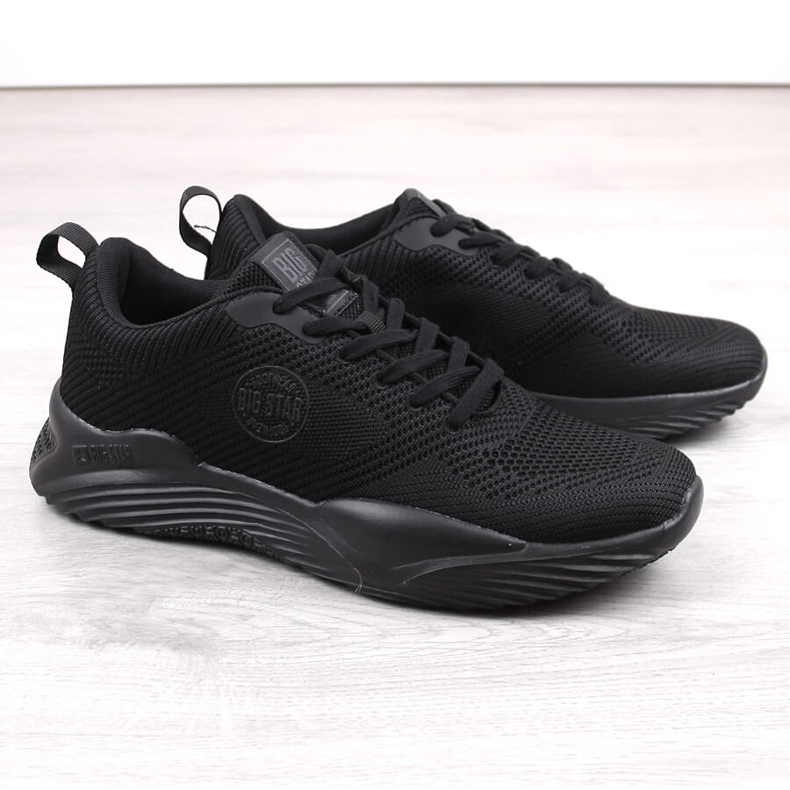 Crne muške sportske cipele Big Star LL174248 crno 1