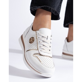 Bijele kožne sportske cipele bijela 2