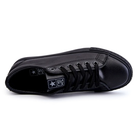 News Ženske kože vezale su klasične crne tenisice crna 1