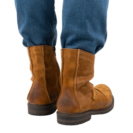 Olivier Kožne muške čizme 553KZ crvene smeđa 2