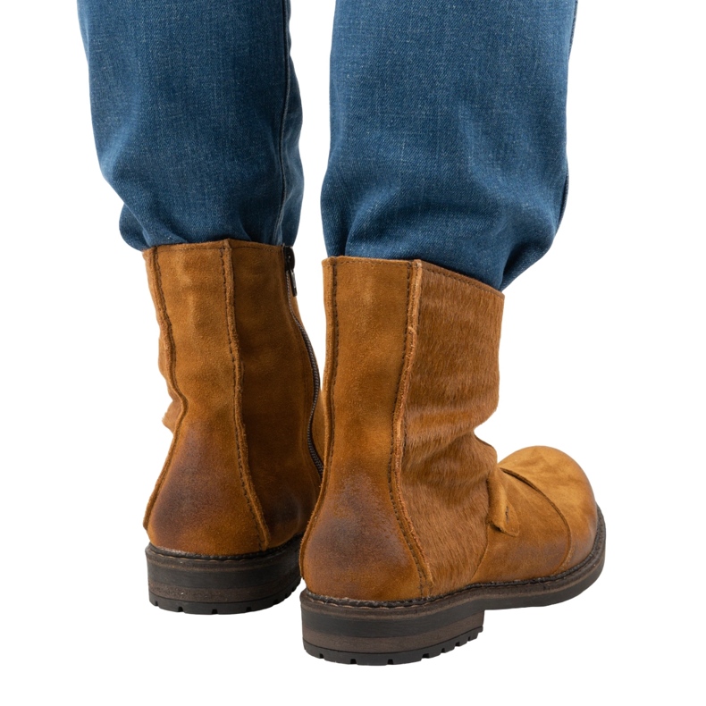 Olivier Kožne muške čizme 553KZ crvene smeđa 2