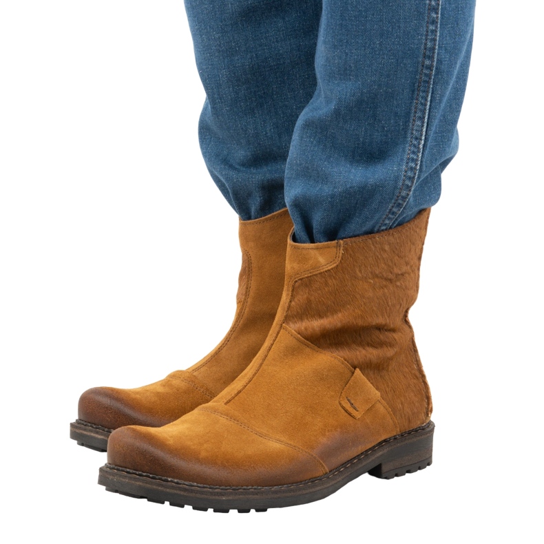 Olivier Kožne muške čizme 553KZ crvene smeđa 3