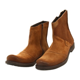 Olivier Kožne muške čizme 553KZ crvene smeđa 5