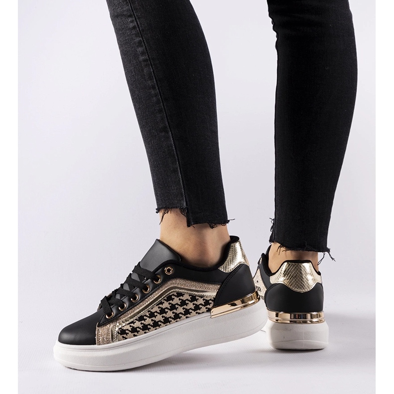 Briercliff crne svjetlucave tenisice crna 1