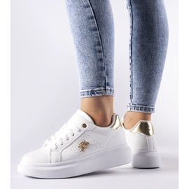 Bijele tenisice s cirkon Fairfax aplikacijom bijela 1