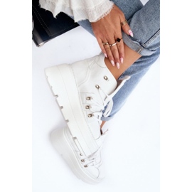 Zazoo 3416 Kožne ženske sportske cipele bijele boje bijela 1