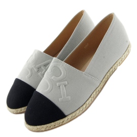 Esapdryles s utisnutim slovima T267 Grey crna siva 1