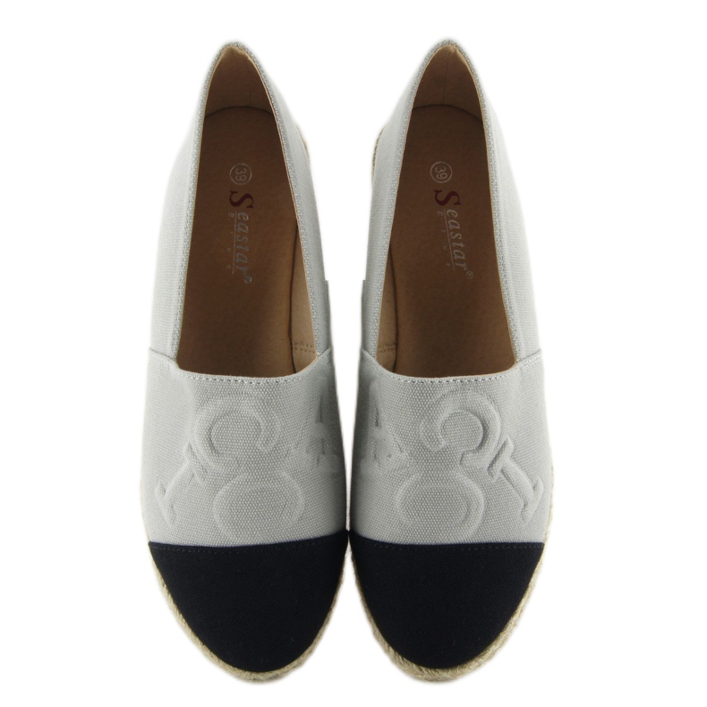 Esapdryles s utisnutim slovima T267 Grey crno siva 2