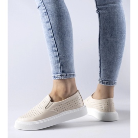 Bež perforirane Fulda tenisice 1