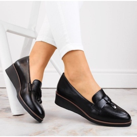 Cipele na wedges Vinceza W JAN263A, crne crno 2