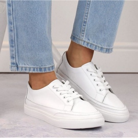 Sergio Leone W SK430 kožne cipele, bijele bijela 2