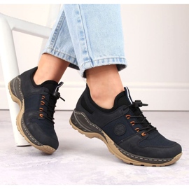 Udobne cipele Rieker W RKR644, tamnoplave plava 2