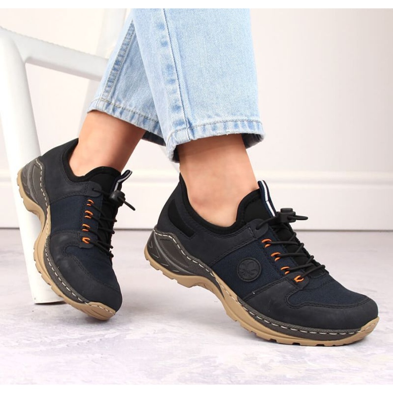 Udobne cipele Rieker W RKR644, tamnoplave plava 2