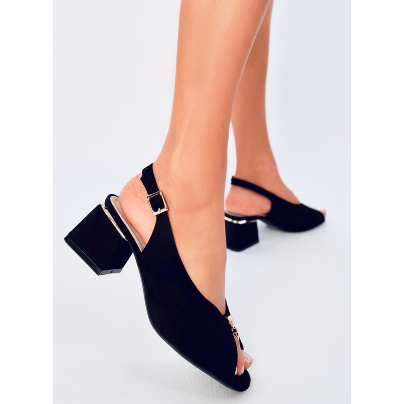 Seastar Vandell Crne sandale na visoku petu crna 2