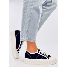 Ženske tenisice na platformi Dors Black crno 2