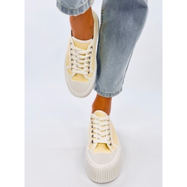 Dors Yellow ženske tenisice s platformom žuta boja 1