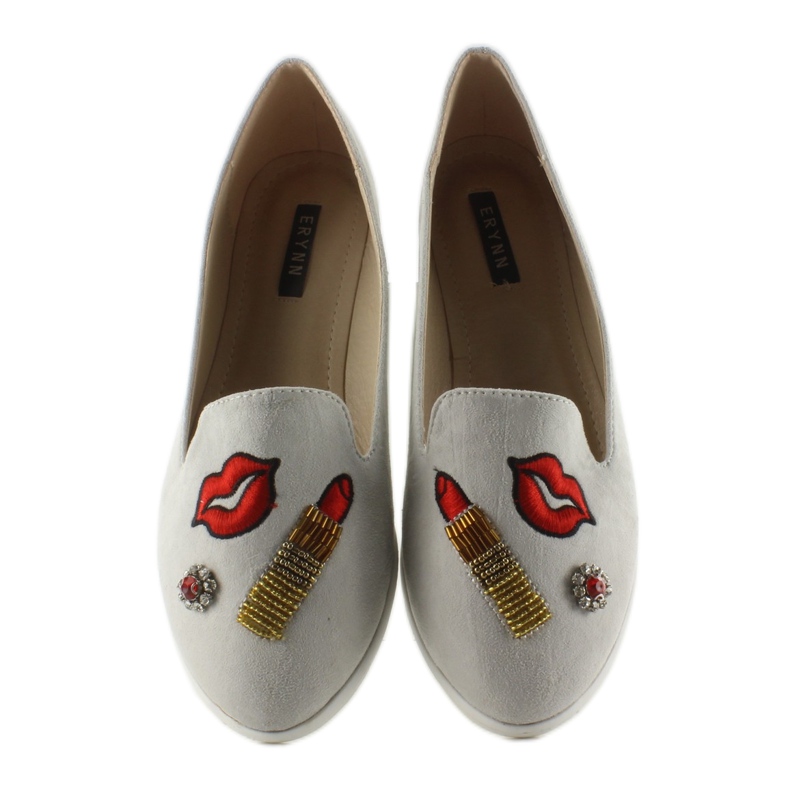 Balerine gospodske sa zakrpama 333-18 sive siva 1