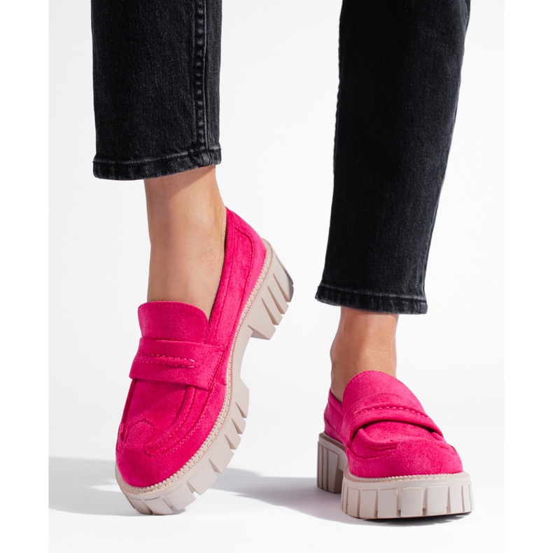 Ženske ružičaste cipele od brušene kože ružičasta 2