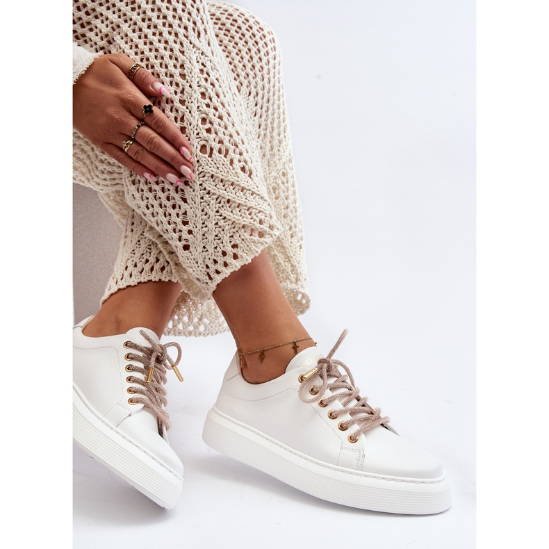 Kožna ženska sportska obuća CheBello 4362 Bijela 1