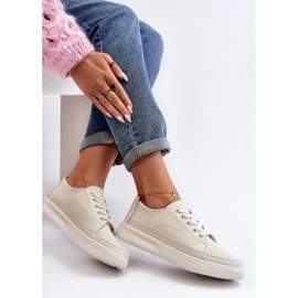 Sergio Leone Ženska kožna sportska obuća Tenisice Bijela Failla 1