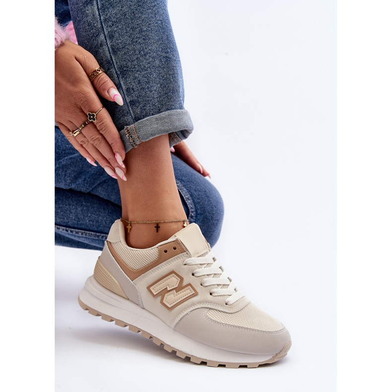 Bež ženske tenisice Sportska obuća Alettesa 1