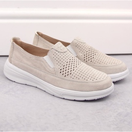 Kožne ženske ažur sportske natikače T.Sokolski 278 siva 2