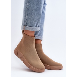 Ženska sportska obuća s čarapom Bež Zirila 2