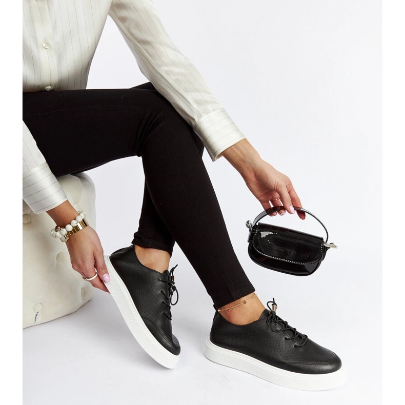 Laytonville crne perforirane tenisice crno 1