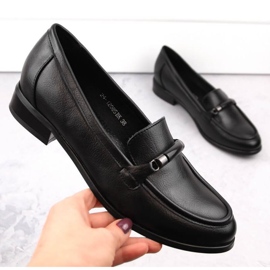 Cipele na nisku petu Potocki W WOL204A, crne crna 1