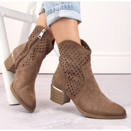 Vinceza W JAN265B kaubojske čizme od brušene kože, smeđe smeđa 1