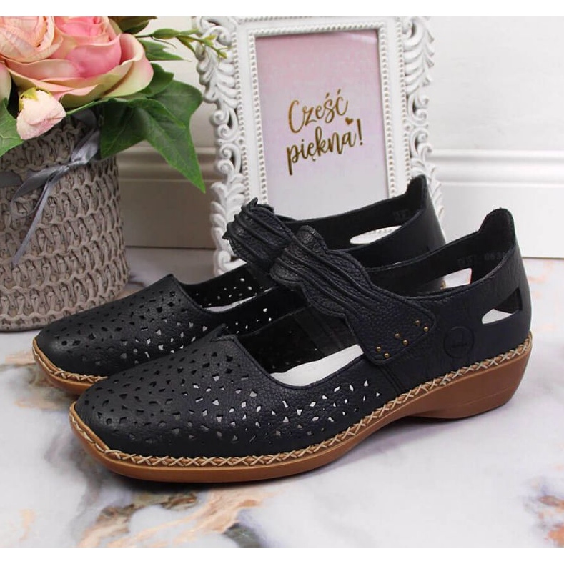 Rieker W RKR139 kožne cipele, tamnoplave 2