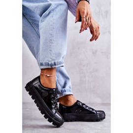 Moderne lakirane tenisice Big Star KK274044 crne crna 1