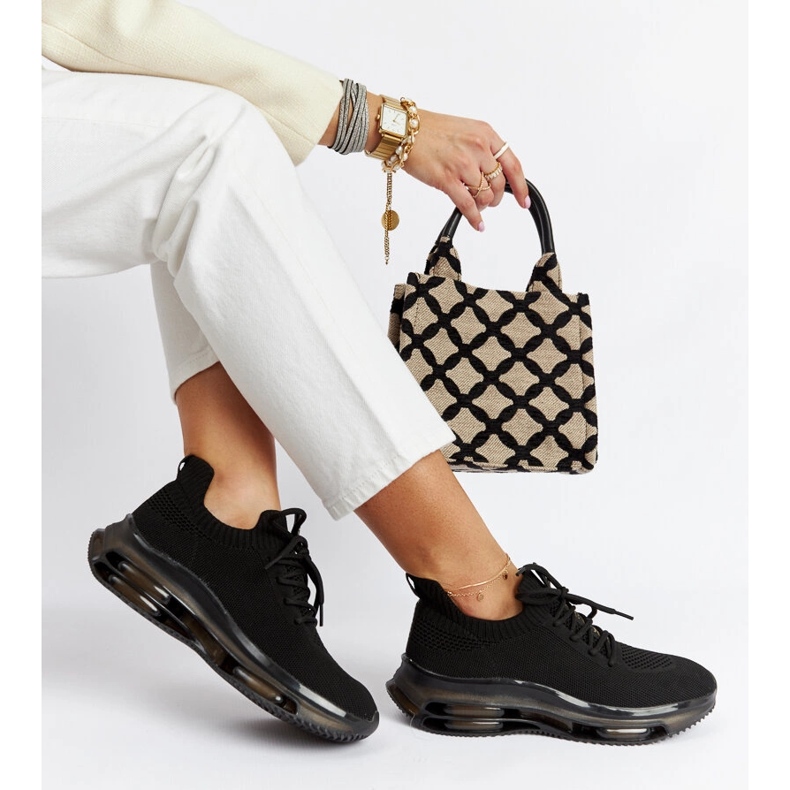 Crne platform tenisice Goe JJ2N4080 crno 1