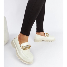 Bež lakirane mokasine Goe NN2N4202 2