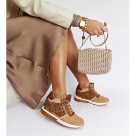 Smeđe tenisice na wedge Knoxville smeđa 1