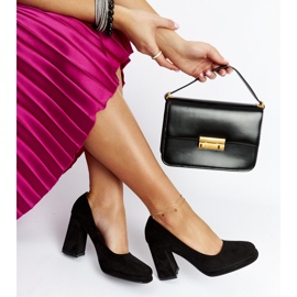 Crne Hudson cipele s visokom petom crno 1