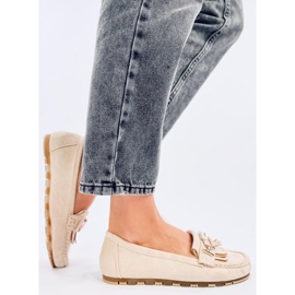 Leif Bež ženske loaferice 2