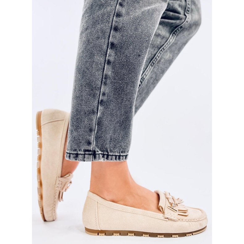 Leif Bež ženske loaferice 2