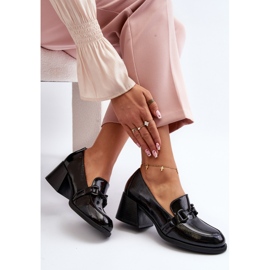 Vinceza Crne lakirane cipele na visoku petu Nireva crno 2