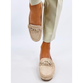 Trabei Beige ženske mokasine od brušene kože bež 1