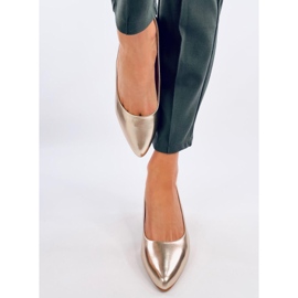 Shers Gold cipele s visokom petom zlatna 1