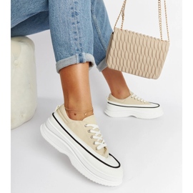 Bež tenisice na platformi Plesio 2