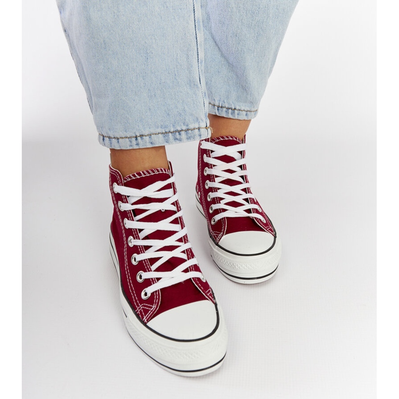 Puglia bordo visoke tenisice crvena 1