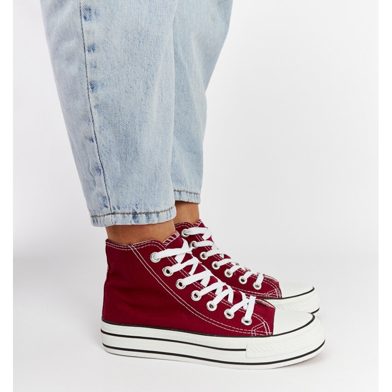 Puglia bordo visoke tenisice crvena 2