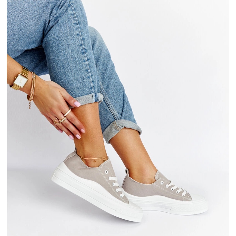 Sive Blais tenisice s platformom siva 1