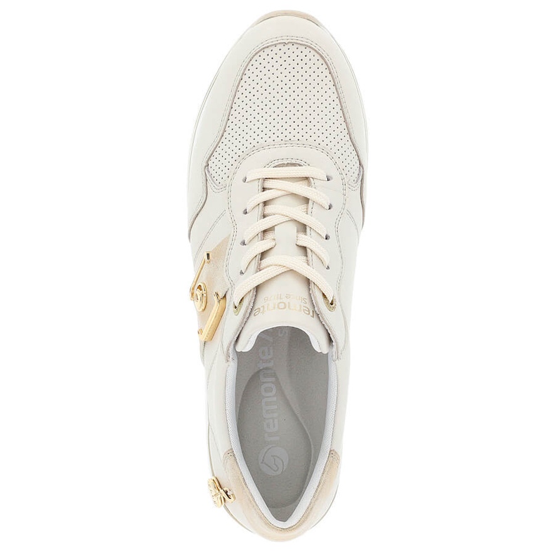 Kožne sportske cipele, ženske tenisice, bež Remonte D1322-60 1