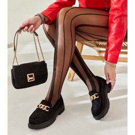 Elenor crne mokasine od brušene kože crna 2