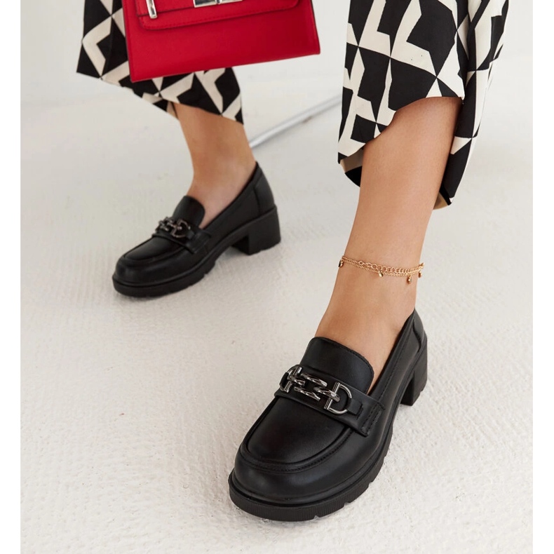 Crne Lyyli mokasine od eko kože crna 1