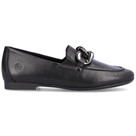Kožne udobne ženske cipele s lancem crne Remonte D0K00-00 crno 8