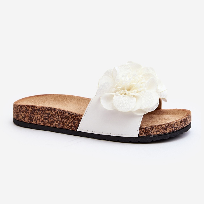 Ženske Lulania japanke s bijelim cvjetovima bijela 1